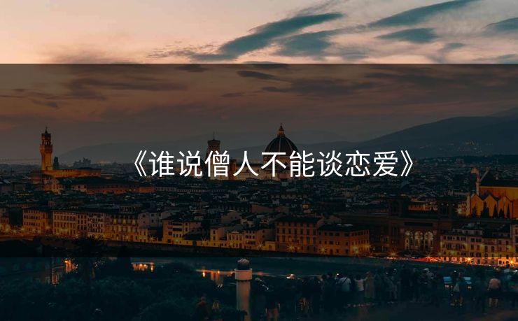 《谁说僧人不能谈恋爱》