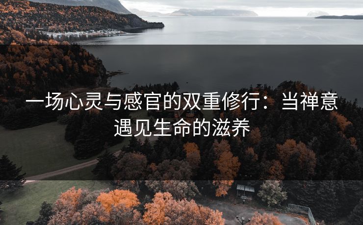 一场心灵与感官的双重修行：当禅意遇见生命的滋养