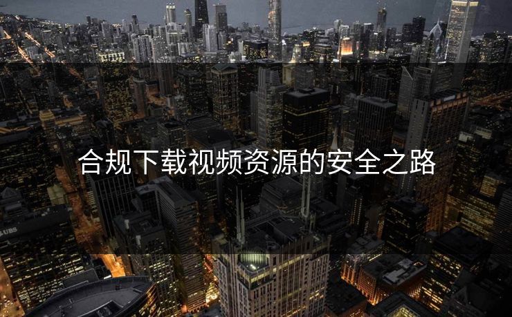 合规下载视频资源的安全之路
