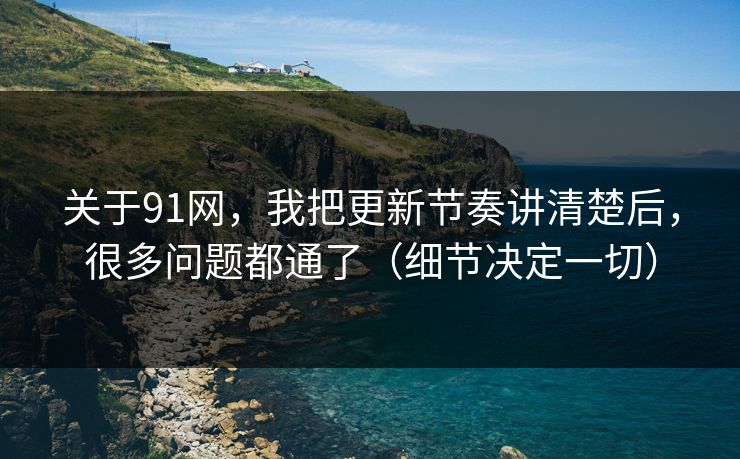关于91网，我把更新节奏讲清楚后，很多问题都通了（细节决定一切）